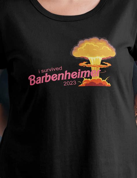 Barbenheimer T Shirt Camiseta I Survived Barbenheimer 2023 Barbie And