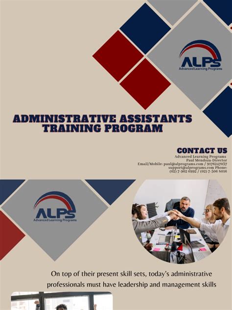 Administrative Assistants Training Program Pdf Professional Skills Time Management