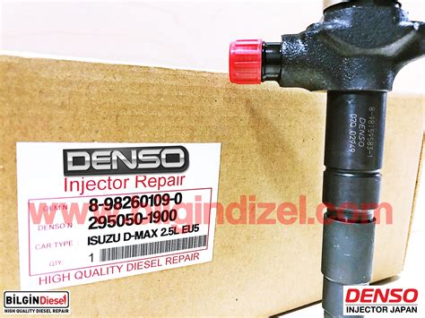 8 98260109 0 295050 1900 ISUZU D MAX EU5 DENSO ENJEKTÖR REVİZYON