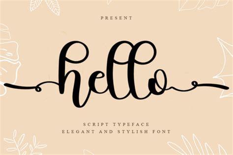 Hello Font By Gufronkfm · Creative Fabrica