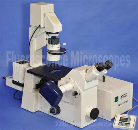 Fluorescence Microscopes Zeiss Axiovert 135 Inverted Fluorescence Phase Microscope