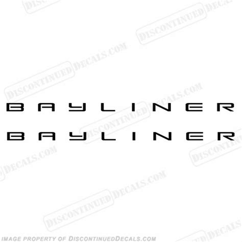 Bayliner Boats 28 Logo Decal Any Color Set Of 2