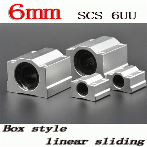 10pcs Lot SC6UU SCS6UU 6mm Linear Ball Bearing Block With LM6UU Bush