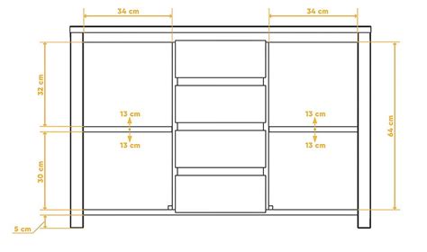 Commode Contemporaine En Bois Massif Vinci