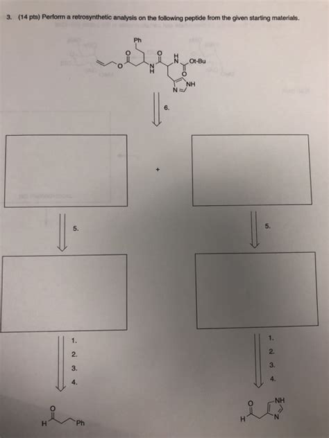 14 Pts Perform A Retrosynthetic Analysis On The Chegg