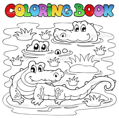 Jacar Colorir Desenhos â Pampekids Net Coloring City