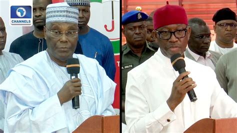 FULL VIDEO Atiku Announces Okowa As Running Mate YouTube