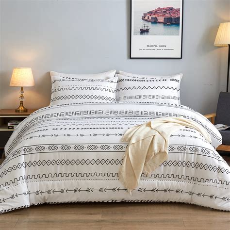 Black And White Comforter Sets In King Queen Cal King Full Twin Size