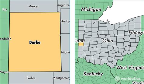 Darke County, Ohio / Map of Darke County, OH / Where is Darke County?