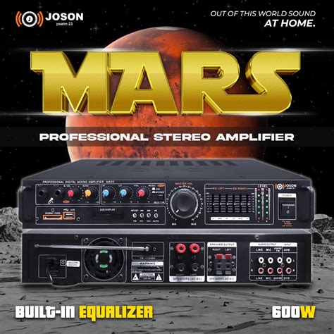 JOSON MARS AMPLIFIER With GRAPHIC EQUALIZER Audio Soundbars