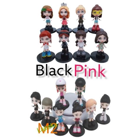 Jual Figure Mainan Topper Kue Blackpink Dolls Set Isi Pajangan