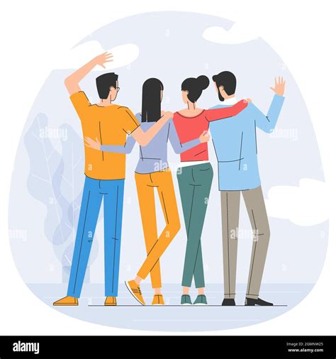 Young friends together Stock Vector Image & Art - Alamy