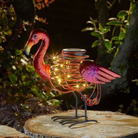 Solar Spiral Flamingo Light