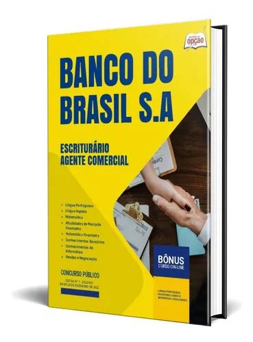 Apostila Banco Do Brasil 2024 Pdf Grátis - Apostila Banco Do Brasil 2024 Escriturário Agente Comercial | Frete grátis
