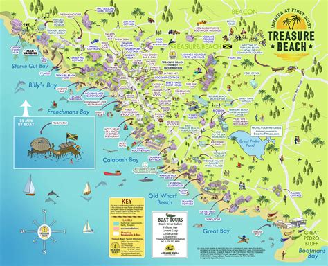 Treasure Beach Community Map 2021 Jamaica At First Sight