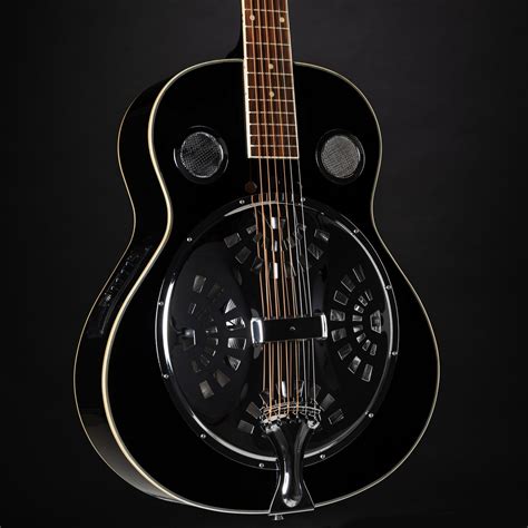 Red Hill Resonator Guitar Black Music Store Professional