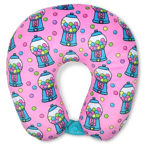 Iscream Bubble Gum Fun Neck Pillow Storkland And Kids Too