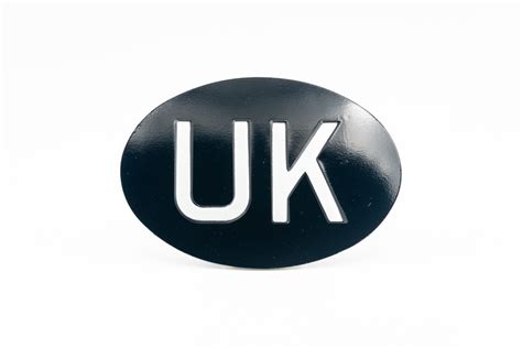 Large Uk Oval Identifier Badge Classic Spares