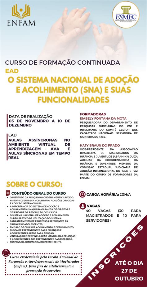 Esmec Abre Inscri Es Para Curso Em Ead O Sistema Nacional De Ado O E