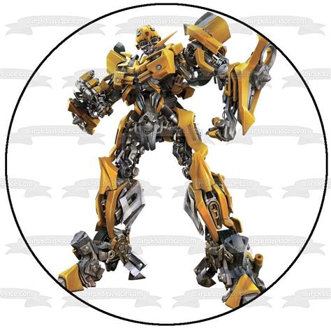 Transformers Bumblebee Birthday Places Edible Cake Toppers Cupcake