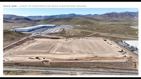 Tesla Semi Factory Building Up At Giga Nevada Youtube