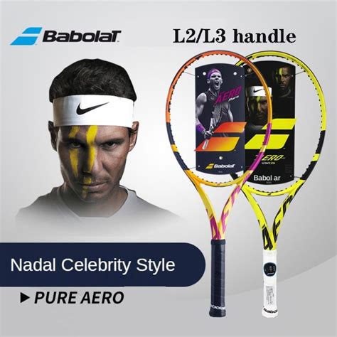 Genuine Babolat Nadal PURE AERO RAFA L2 Grip Carbon Fiber Professional