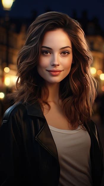 Premium Ai Image Beautiful Young Woman Smiling Generative Ai