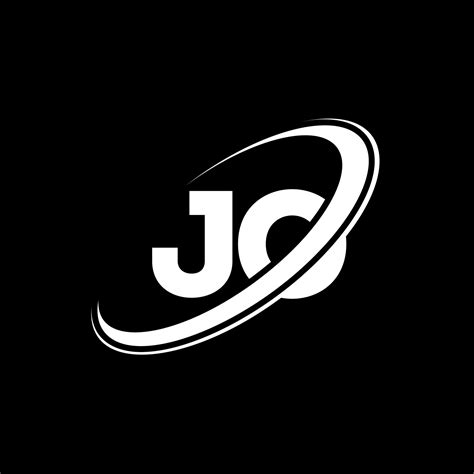 JO J O Letter Logo Design Initial Letter JO Linked Circle Uppercase