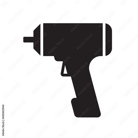 Impact Gun Silhouette Icon Clipart Image Isolated On White Background