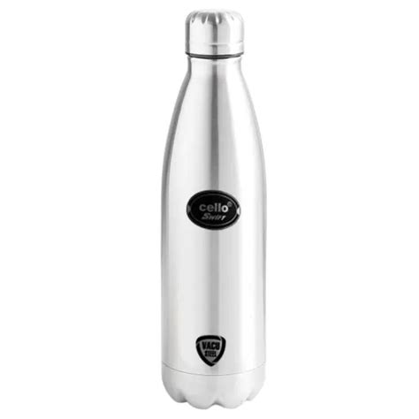 Cello Swift Silver Insulated Stainless Steel Water Bottle 1 L JioMart