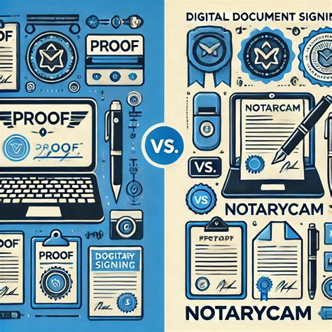 Comparison Between Proof Vs NotaryCam BlueNotary