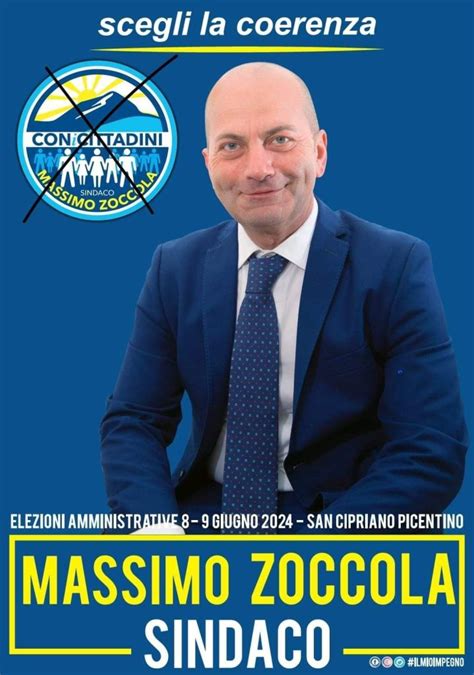 SAN CIPRIANO PICENTINO MASSIMO ZOCCOLA ANNUNCIA LA SUA CANDIDATURA A