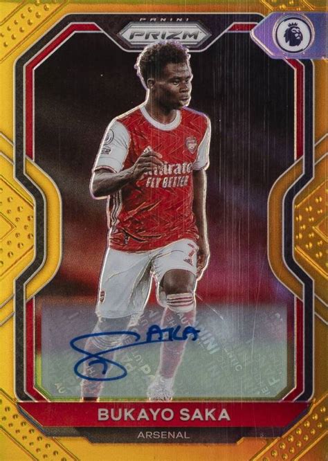 2020 Panini Chronicles Prizm Premier League Autographs Bukayo Saka 11