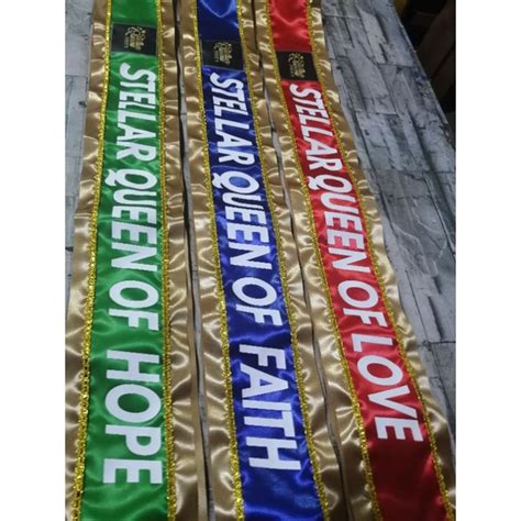 Sash For Pageants And Events Customized No Minimum Order Shopee