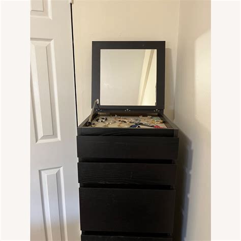 Ikea Malm Drawer Lingerie Chest With Mirror Aptdeco