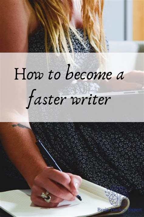 How To Become A Faster Writer With Images Brain Tricks How To