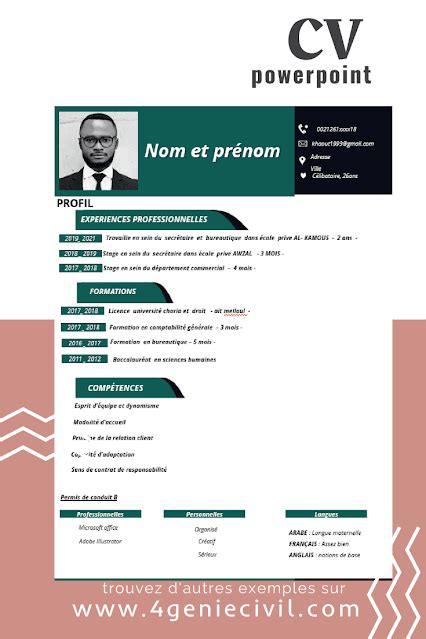 Cv Powerpoint Gratuit Artofit