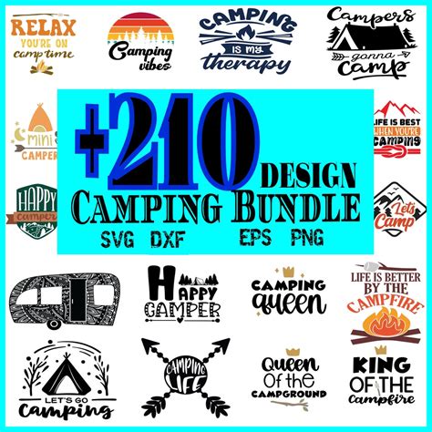 Camping Svg Bundle Camp Life Svg Camp Svg Camper Svg Campfire Svg