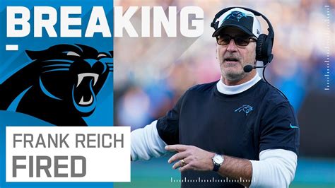 Breaking News Panthers Fire Head Coach Frank Reich Youtube