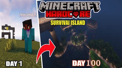 I Survived Days On A Survival Island In Minecraft Hardcore