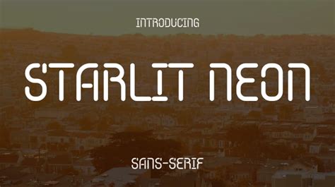 Starlit Neon Font Download Free For Desktop And Webfont