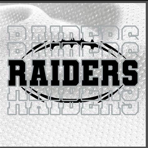 Raiders Football Stacked Letters SVG PNG JPG Sublimation - Etsy