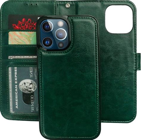 Bocasal Detachable Wallet Case For Iphone 13 Pro Rfid Blocking Card