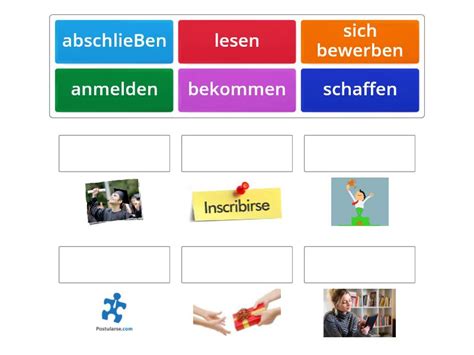 Menschen A Lektion Verben Match Up