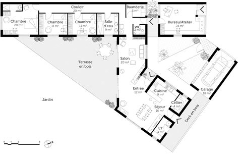 Plan Maison Moderne En V Ooreka