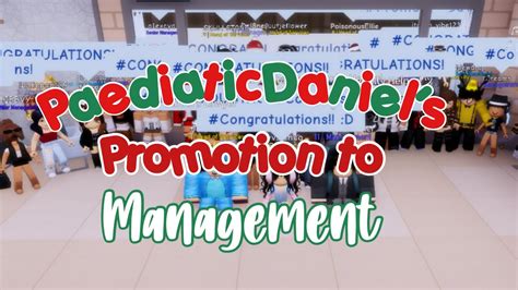 Paediaticdaniels Promotion To Management Bloxton Hotels Youtube