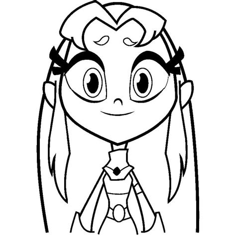 Dibujos Para Colorear Teen Titans Go 100 Dibujos Para Colorear Starfire Coloring Pages