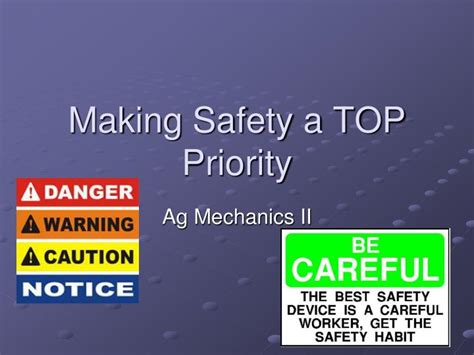 Ppt Making Safety A Top Priority Powerpoint Presentation Free