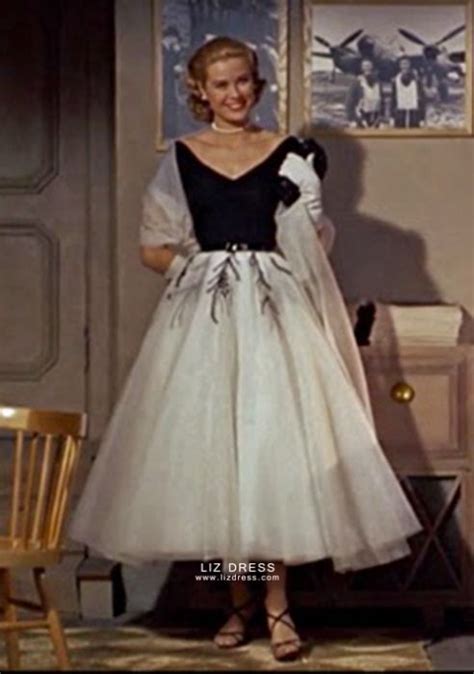 1950s Grace Kelly Dress From Rear Gorgeous Grace Kelly Dresses Stylist