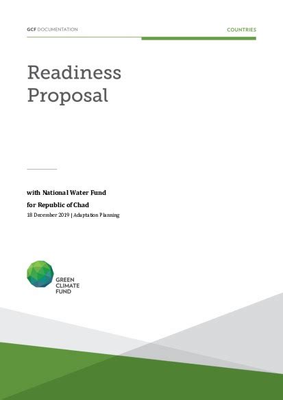 Adaptation planning support for Chad through National Water Fund" with ...